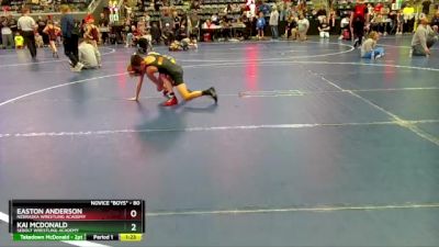 80 lbs Champ. Round 3 - Kai McDonald, Sebolt Wrestling Academy vs Easton Anderson, Nebraska Wrestling Academy