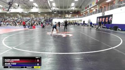 136 lbs Cons. Round 2 - River Todd, Vanguard vs Aliza Leander, Sacred Heart