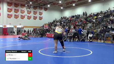 285 lbs Champ. Round 3 - Joey Thurston, Teays Valley vs Jackson Mires, Centerville