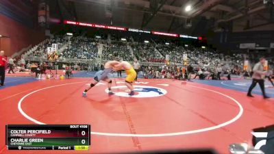 4A-285 lbs Champ. Round 1 - Charlie Green, Cheyenne East vs Colter Percifield, Campbell County