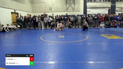 121 lbs R-64 - Greyson Music, Bishop McDevitt vs Mackiah Claudio, Parkersburg South-WV