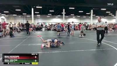 56 lbs Round 5 (8 Team) - Beau McKeown, Mat Assassins White vs Beau Walton, Kraken White