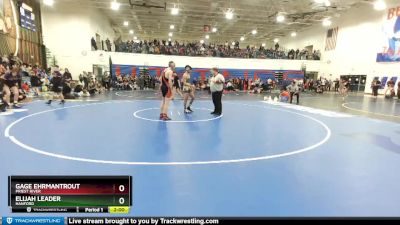 138 lbs Champ. Round 2 - Gage Ehrmantrout, Priest River vs Elijah Leader, Hanford