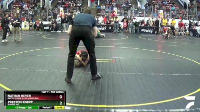 46 lbs Quarterfinal - Nathan Bever, Battle Creek Elite Wrestling vs Preston Knepp, Dundee WC