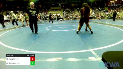 165 lbs Rr Rnd 1 - Nevaeh Heppler, PC Takedown vs Alicia Simpson, Locust Grove Youth Wrestling