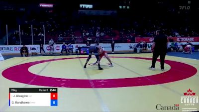 79kg Semifinal - Jackson Glasgow, GTA WC vs Dilpreet Randhawa, BMWC