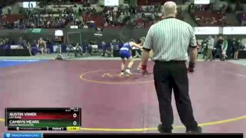 1st Place Match - Austin Vanek, Cut Bank vs Camryn Mears, Malta/Whitewater