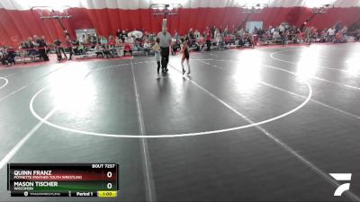 54-58 lbs Round 2 - Mason Tischer, Wisconsin vs Quinn Franz, Poynette Panther Youth Wrestling