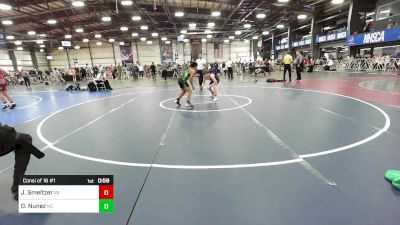 112 lbs Consi Of 16 #1 - Jaccob Smeltzer, VA vs Dylan Nunez, NC