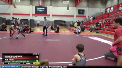 8U - 81 lbs Round 4 (6 Team) - Hudson Gardner, Alpha Elite - 8U vs Ace Hand, Lionheart Youth Wrestling Club - 8U