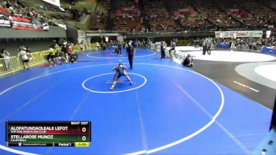 75 lbs Quarterfinal - Stellarose Munoz, California vs Alofatunoaolealii Lefotu, Top Dog Wrestling Club