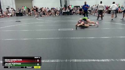 126 lbs Semis (4 Team) - Sean Garretson, Cavalier WC vs Jacob Portman, Myland WA