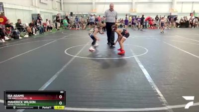 80 lbs Round 3 (8 Team) - Isa Adams, The Wrestling Mill vs Maverick Wilson, Revolution/WVW