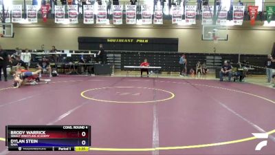 138 lbs Cons. Round 4 - Brody Warrick, Sebolt Wrestling Academy vs Dylan Stein, Iowa