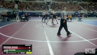 D2-215 lbs Semifinal - Raymond Aragon, Flowing Wells High School vs James DuComb, Arcadia