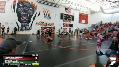 78 lbs Round 3 - Tanner Quinterno, Powell Wrestling Club vs Zander Allen, Thermopolis Wrestling Club