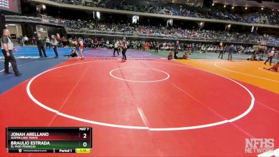 6A 120 lbs Champ. Round 1 - Braulio Estrada, El Paso Franklin vs Jonah Arellano, Austin Lake Travis