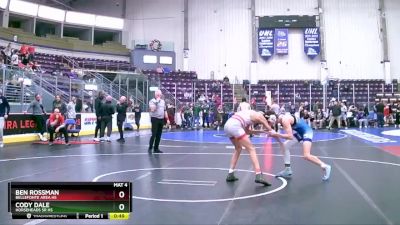 131 lbs Cons. Round 4 - Cody Dale, Horseheads Sr HS vs Ben Rossman, Bellefonte Area Hs