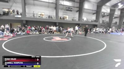 138 lbs Quarterfinal - Evan Velez, CA vs Darrell Nanpuya, WA