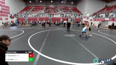 49 lbs Quarterfinal - Ryatt Saunders, Shelton Wrestling Academy vs Jayce CLARK, Division Bell Wrestling