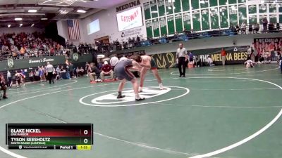 175 lbs Champ. Round 2 - Tyson Seesholtz, South Range (canfield) vs Blake Nickel, Oak Harbor