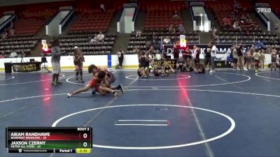 140 lbs Round 1 (6 Team) - Jaxson Czerny, Metro All Stars vs Aikam Randhawe, Basement Brawlers