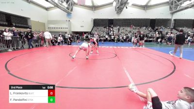 106-J lbs 2nd Place - Luke Frankovits, Buxton (NJ) vs Franco Pandolfini, Stray Dawgs