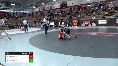 184 lbs Champ. Round 1 - Amir Joseph, Belmont Abbey vs Shylik Scriven, UNC-Pembroke