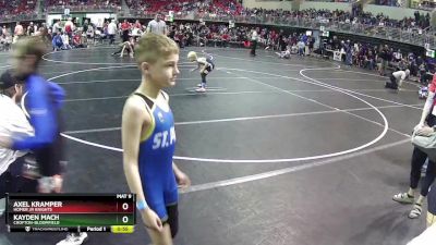 55 lbs Cons. Round 2 - Axel Kramper, Homer JR Knights vs Kayden Mach, Crofton-Bloomfield