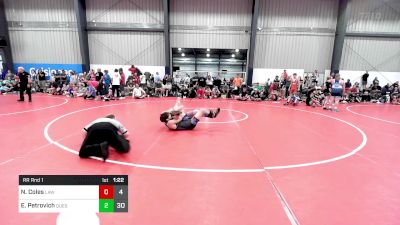 148 lbs Rr Rnd 1 - Niko Coles, LAW vs Evan Petrovich, Quest School Of Wrestling