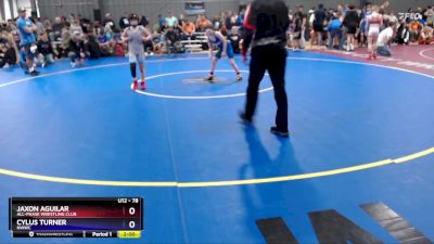 78 lbs 2nd Place Match - Jaxon Aguilar, All-Phase Wrestling Club vs Cylus Turner, NWWC