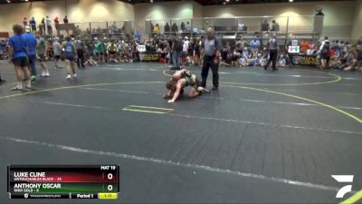 115 lbs Semis & 1st Wrestleback (8 Team) - Anthony Oscar, Ohio Gold vs Luke Cline, Untouchables Black