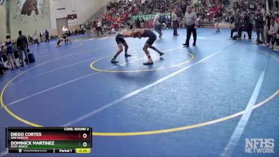 108 Boys Cons. Round 2 - Dominick Martinez, Otay Ranch vs Diego Cortes, San Marcos