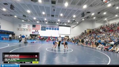 133 lbs Cons. Round 2 - Joey Gonzalez, Douglas Middle School vs Micah Scripter, Gering Junior High