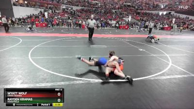 97 lbs Quarterfinal - Rayden Kramas, Marshfield vs Wyatt Wolf, Crass Trained