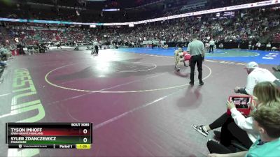 D3-150 lbs Quarterfinal - Syler Zdanczewicz, Fennimore vs Tyson Imhoff, Iowa-Grant/Highland