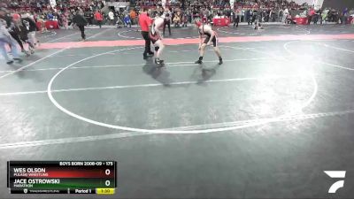 175 lbs Cons. Round 2 - Wes Olson, Pulaski Wrestling vs Jace Ostrowski, Marathon