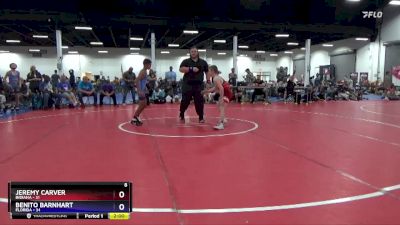 83 lbs Semis & 3rd Wb (16 Team) - Jeremy Carver, Indiana vs Benito Barnhart, Florida