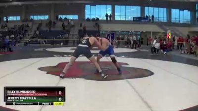 285 lbs Cons. Round 2 - Jeremy Mazzella, Ithaca College vs Billy Bumbarger, Pennsylvania College Of Technology