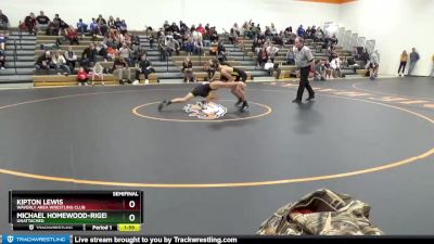 J-5 lbs Semifinal - Kipton Lewis, Waverly Area Wrestling Club vs Michael Homewood-Rigel, Unattached