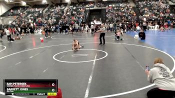 58 lbs Champ. Round 1 - Sam Petersek, Winner Youth Wrestling vs Barrett Jones, SUTTON