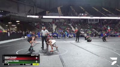 80 lbs Semifinal - Sidda Evans, Ogden`s Outlaws vs Natessa Mudd, Beloit