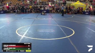 110 lbs Cons. Round 4 - Oscar Horning, Monroe vs Caleb Mize (c4), Unattached