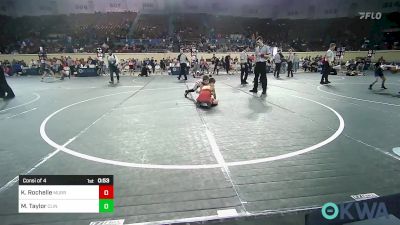 75 lbs Consi Of 4 - Kyzer Rochelle, Murray County Takedown Club vs Maverick Taylor, Clinton Youth Wrestling