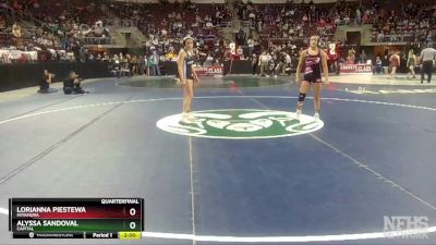 Girls 107 lbs Quarterfinal - Lorianna Piestewa, Miyamura vs Alyssa Sandoval, Capital