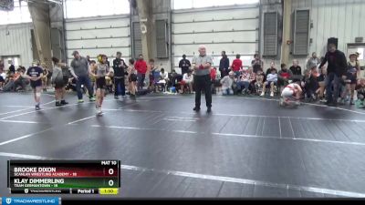 76 lbs Round 5 (6 Team) - Klay Dimmerling, Team Germantown vs Brooke Dixon, Scanlan Wrestling Academy