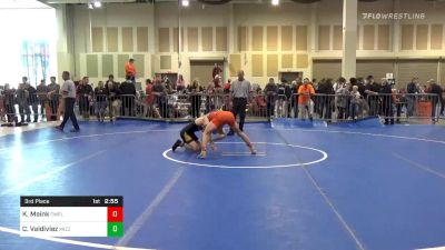 3rd Place - Korbin Meink, Campbell vs Cameron Valdiviez, Missouri