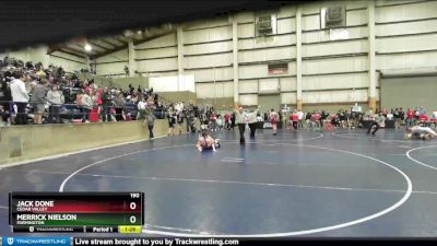 190 lbs Champ. Round 1 - Jack Done, Cedar Valley vs Merrick Nielson, Farmington