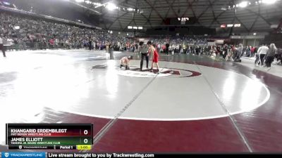 117 lbs Quarterfinal - James Elliott, Tahoma Jr. Bears Wrestling Club vs Khangarid Erdembilegt, Mat Demon Wrestling Club