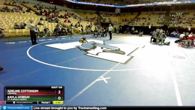 115 Class 2 lbs Champ. Round 1 - Adeline Cottongim, Lebanon vs Kayla Hobday, Ft. Zumwalt North